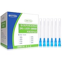 Vista 26 de SHAOTONG Accesorios Luer Lock de calibre 20 de 1.5 pulgadas, suministros de laboratorio desechables, paquete de 100
