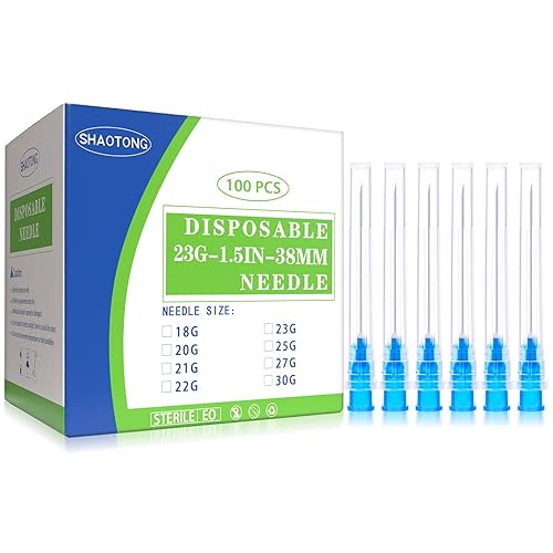 SHAOTONG 23 Ga Luer Lock de 15 pulgadas accesorios dispensadores industriales empaquetados individualmente paquete de 100