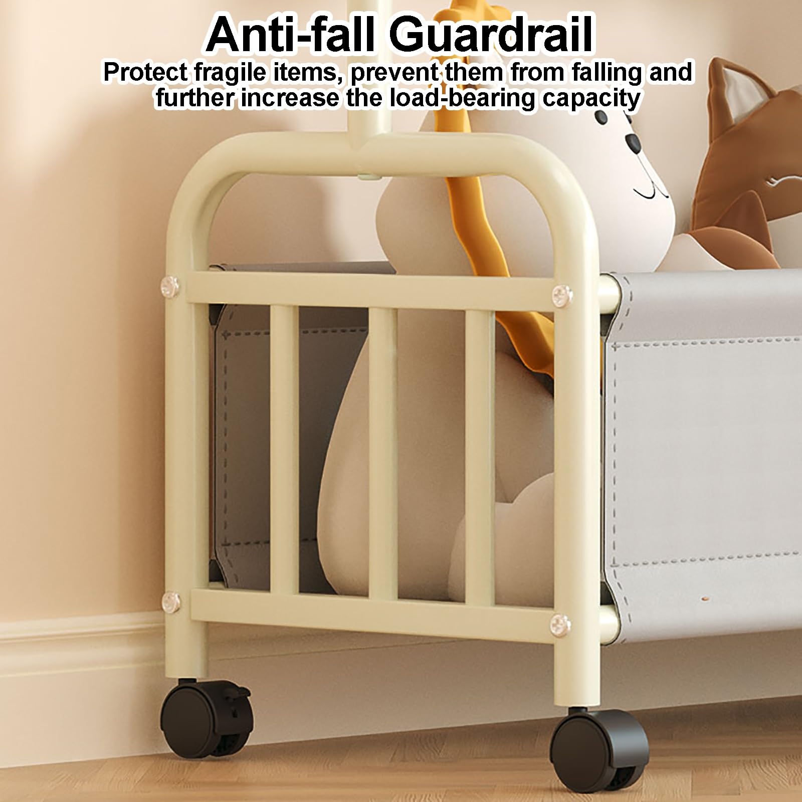 Appendiabiti con ruote, 1 barra porta abiti per uso domestico, supporto per scarpe, robusto supporto per armadio, 83 x 35 x 168 cm, ideale per l'organizzazione della camera da letto