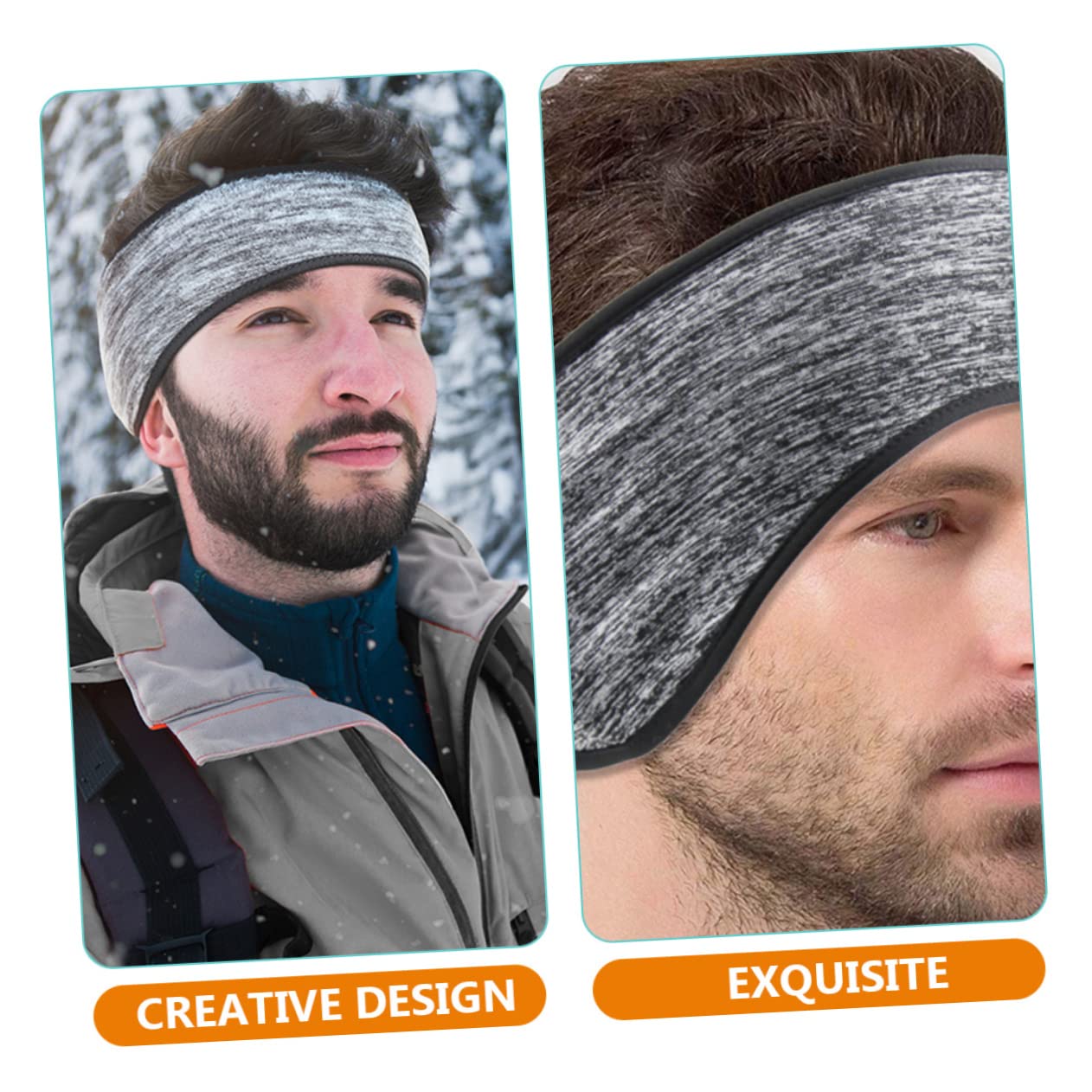 ifundom 3 Set Fascia Per Correre Protezione Per Le Orecchie Scalda Orecchie Invernali Più Caldo Sport Della Fascia Dell'uomo Paraorecchie Da Corsa Poliestere 3 Pezzi * 3