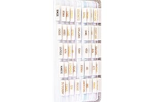 DiverseBee Laminated Bible Tabs (Copper Embossed Lettering) 73 Bible Tabs with 4 Blank Tabs (Alabaster)