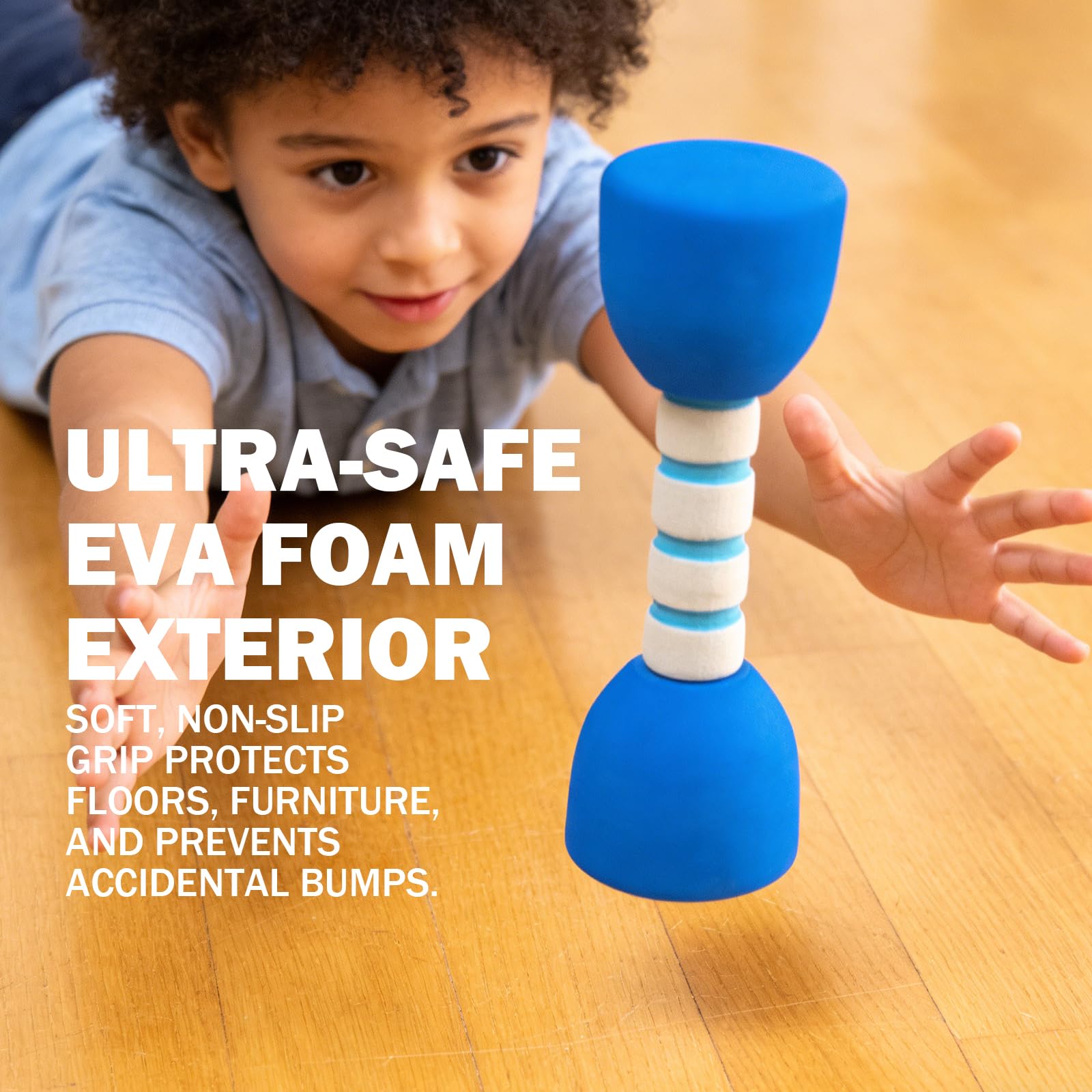 2 Mini Haltères Pour Bébé - En Silicone Noir - Jouet D'éveil Et Fitness Enfant - Environ 12x4,5 Cm - 7