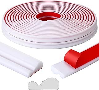 65.6ft Peel and Stick Molding Chair Rail Panel Flexible Wall Molding Trim Self Adhesive Panel Moulding Lines for Home DIY Wall Door Window Cabinet Mirror Borders(0.9 Inch X 65.6 ft,White)