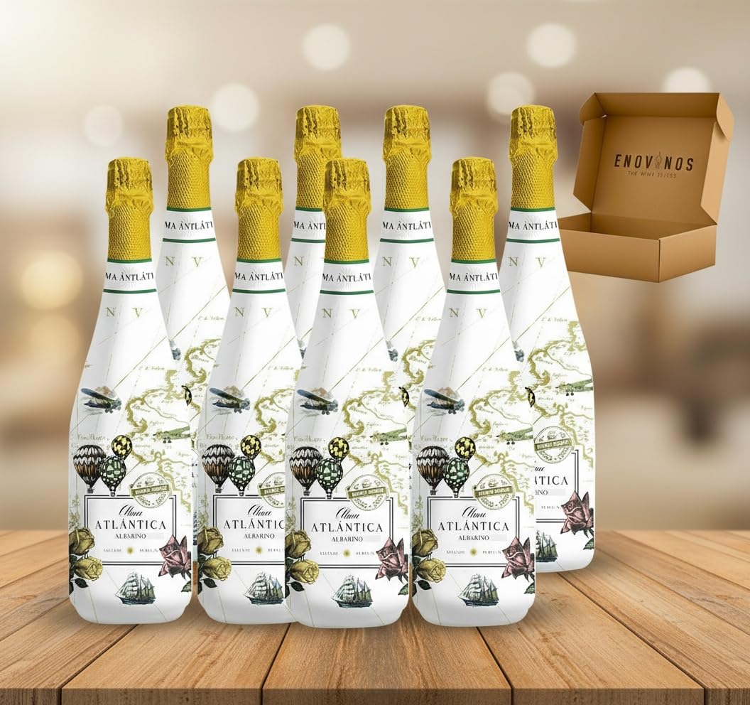 Alma Atlantica Vino Blanco Albariño y Godello Espumoso Rias Baixas Martin Codax - Envio 24 h - Caja Regalo vino 6 botellas - Mejor Seleccion ENOVINOS THE WINE BRAND