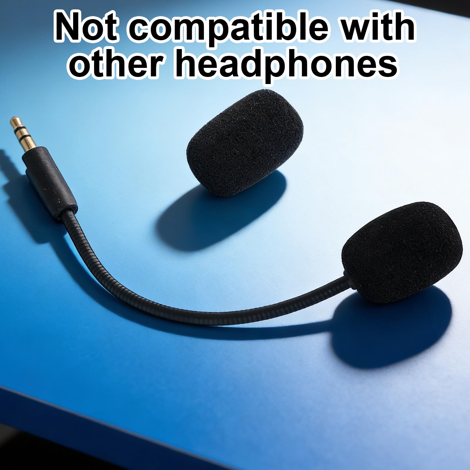 Micrófono de Repuesto para Auriculares Razer Barracuda X, Brazo de Juego Desmontable 3,5mm con Espuma Compatible con Auriculares Barracuda X Cancelación Ruido