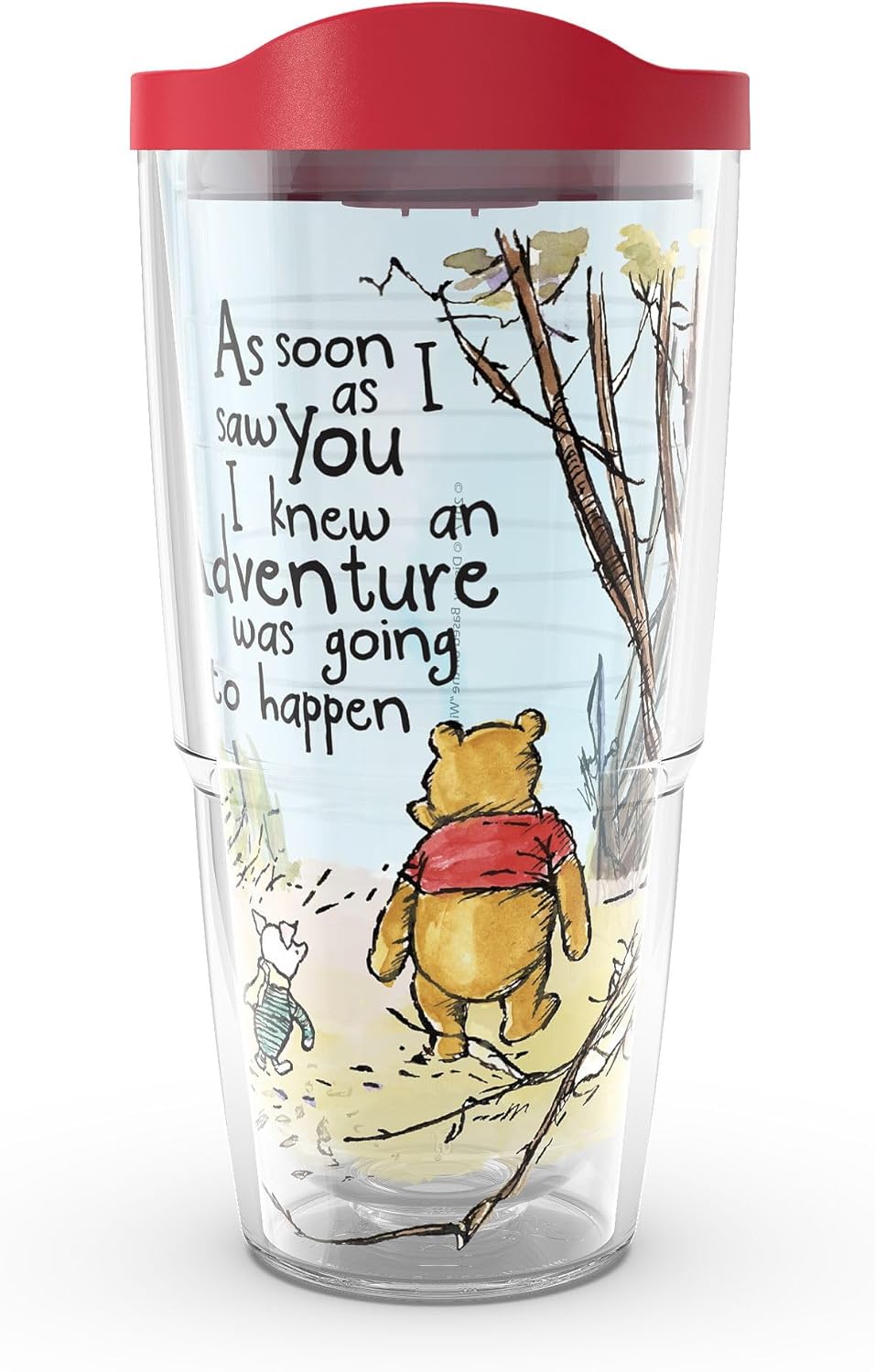 Tervis Disney - Winnie the Pooh Adventure Made in USA Double Walled Insulated Tumbler Travel Cup Keeps Drinks Cold & Hot, 24oz, Classic Multicolor/Assorted 24 Ounces