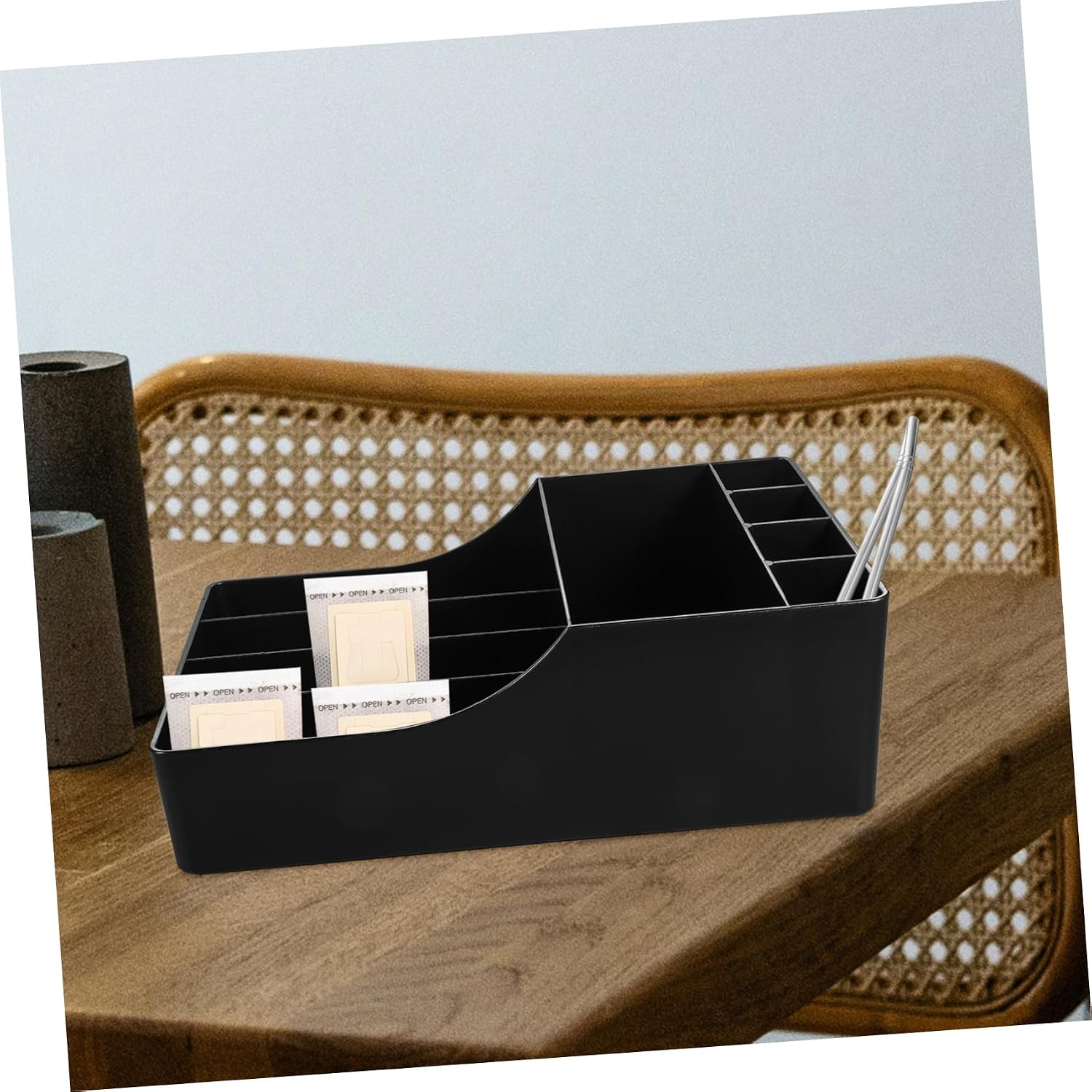 Alipis Organizer Bar Storage Rack Reusable Coffee Cup Holder Countertop Bag Storage Box for Tea Station Accessories