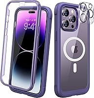 Vista 193 de Diaclara Funda diseñada para iPhone 14 Pro Max de 6.7 pulgadas, funda de teléfono resistente de cuerpo completo con protector de pantalla
