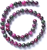 Vista 4 de 4MM 88 piezas cuentas de piedra de jade multicolor, cuentas espaciadoras sueltas para hacer joyas, pulseras, collares