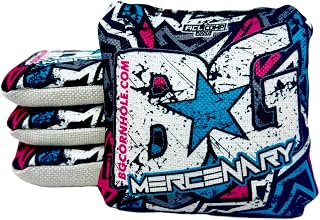 BG Mercenary Cornhole Bags - ACL Pro League Approved, Fast Hole-Seeking Set of 4, Exclusive Amazon