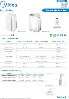 Aparat de aer condiționat portabil Midea Penguin 3 în 1, 12000 BTU, 3500 W, 4 moduri de funcționare, dezumidificator, ventilator, kit fereastră inclus, silențios, 43 m² 10