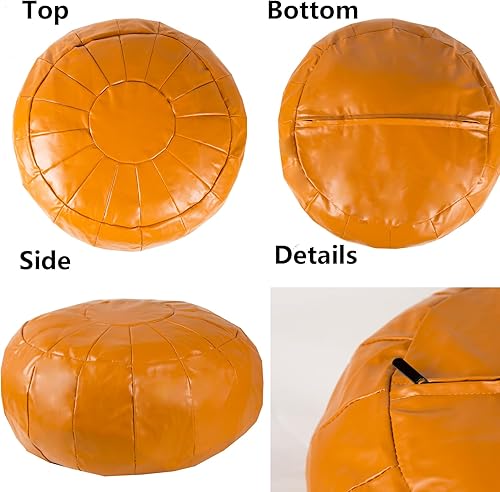 Miniatura 5 de maxer Funda para puf sin relleno de 2 tamaños, otomana, puf, taburete para pies, solución de almacenamiento o boda (vacío y nuevo)