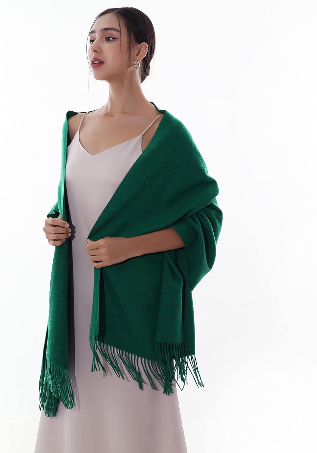 RIIQIICHY Winter Scarfs for Women Pashmina Shawls Wraps for Evening Dresses Large Warm Soft Scarves - Image 4