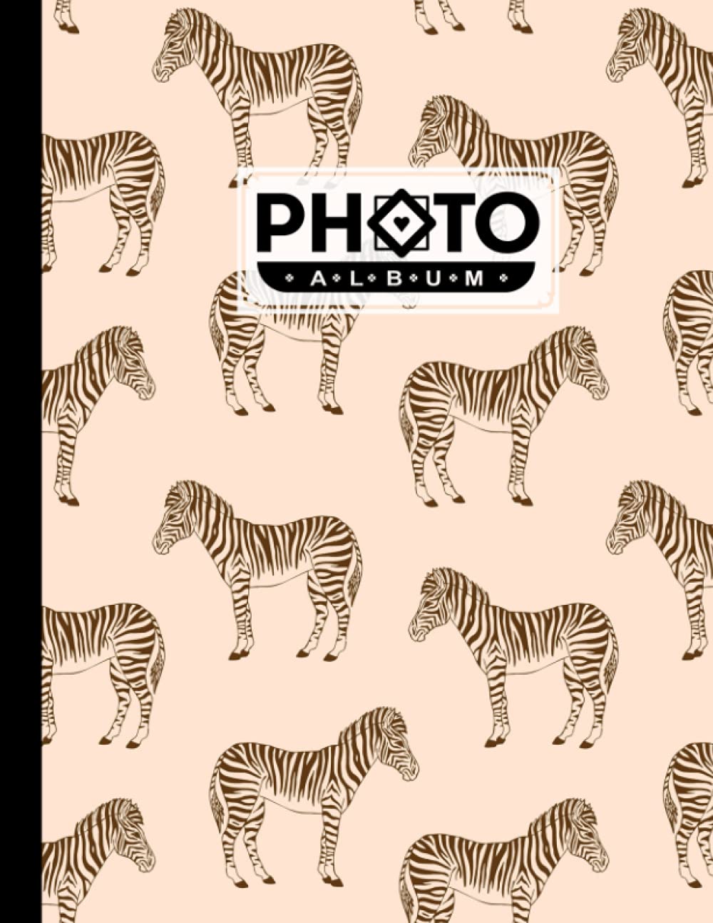 Photo Album: Large Photo Albums with Writing Space Memo, Extra Large Capacity Picture Album | Premium Zebra Cover by Hasan Ahrens