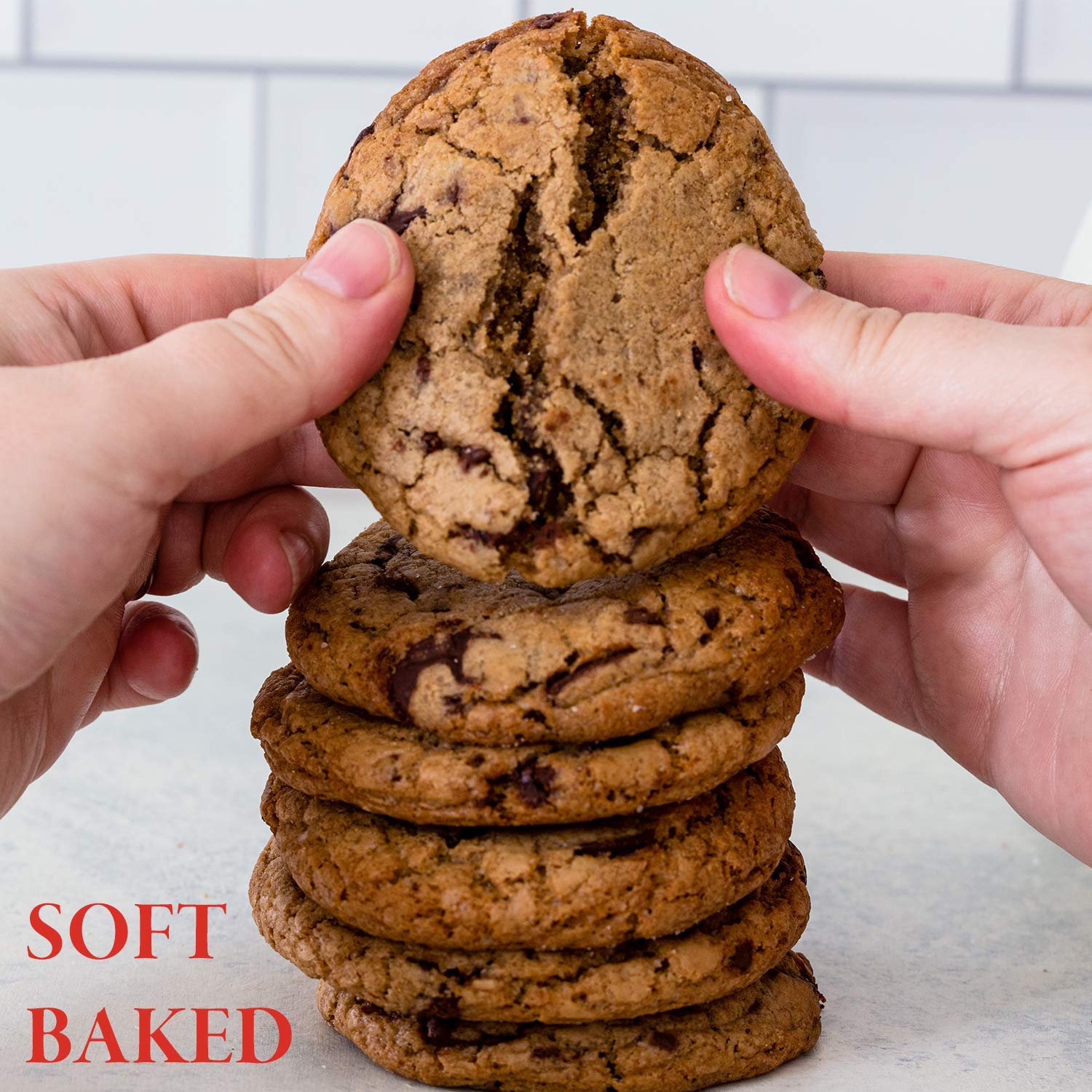 Fresh Baked Chocolate Chip Cookies - 1 Dozen - Gourmet Gift Box – Gifts For Men & Women – Soft Cookies - Little Red Kitchen Bake Shop