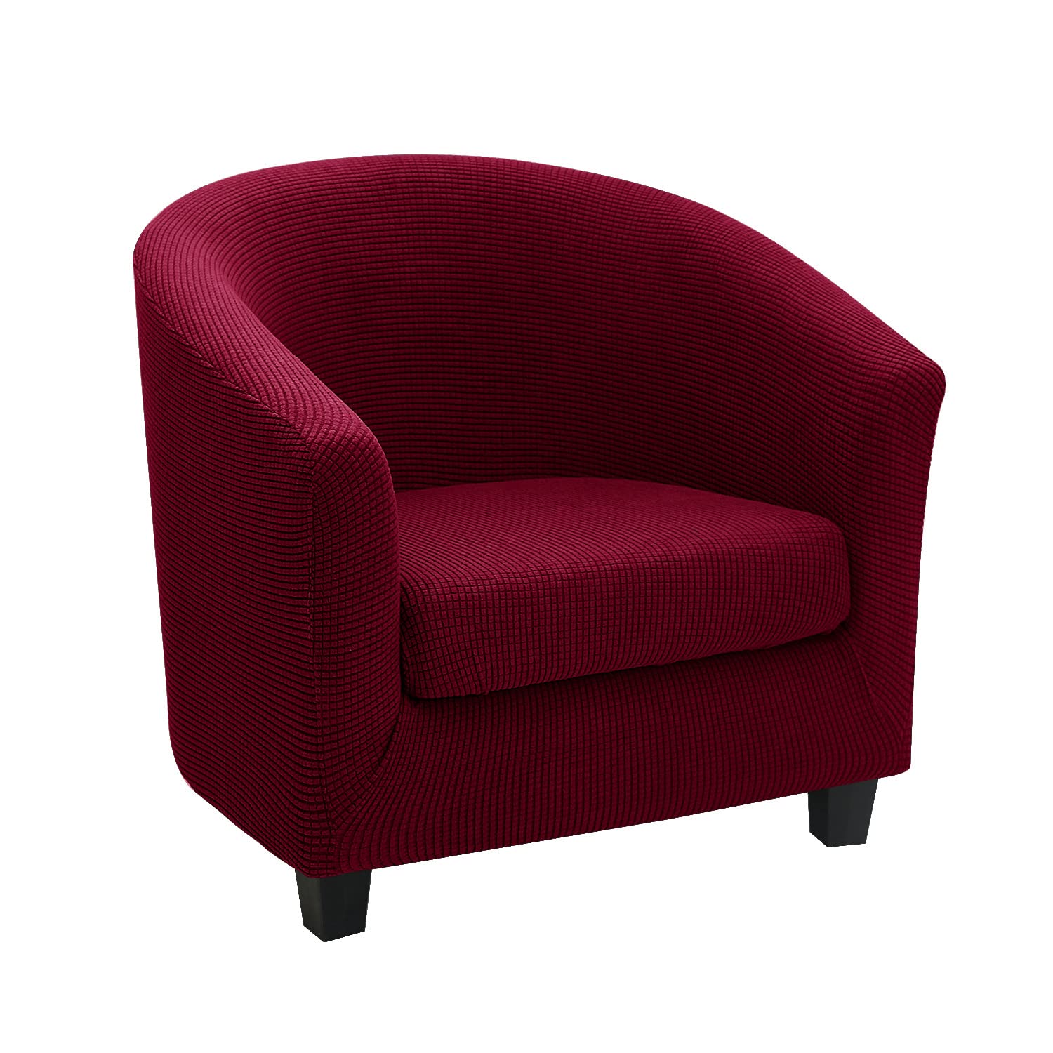 Housse de fauteuil extensible lavable en machine | Lot de 2 noires