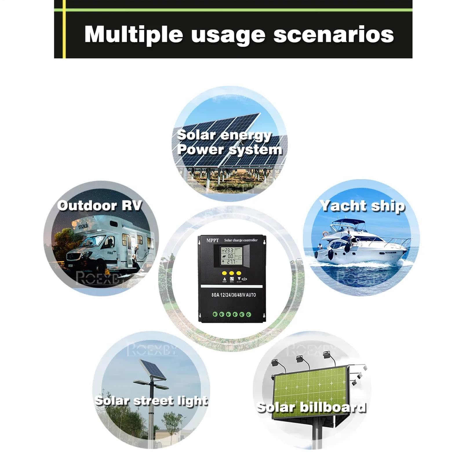 Regolatore del pannello solare Conversione di energia di monitoraggio | Conversione multifunzionale di energia di protezione ambientale per il tabellone per le affissioni solare delle iluminazioni