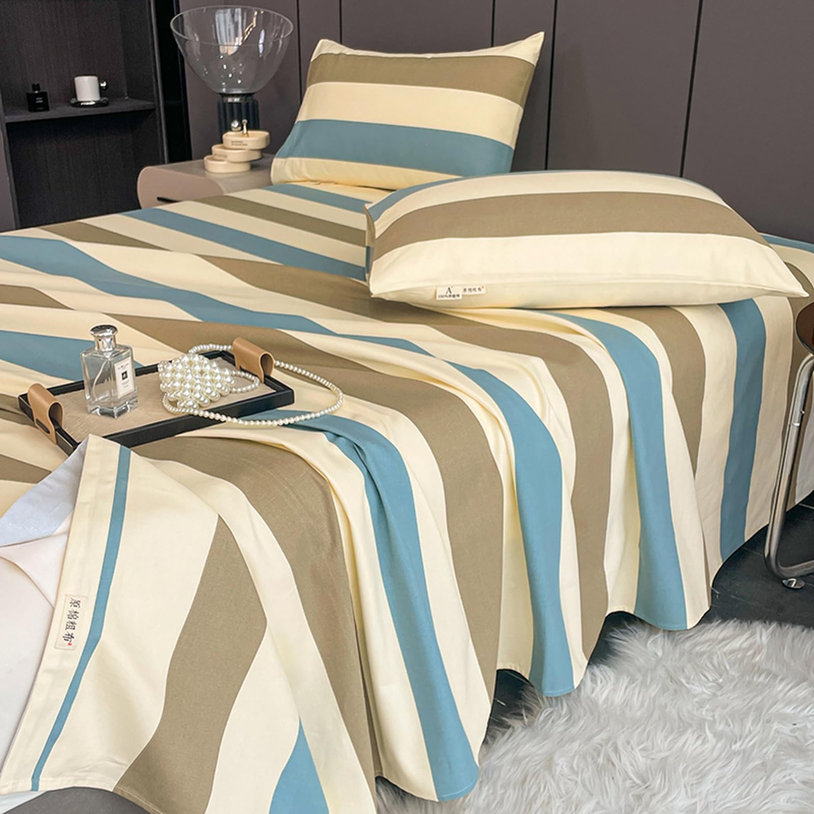 Bettlaken ohne Gummizug 230x245cm/3pcs,Baumwolle, auch für Abdeckungen/Tischdecken/Sommerlaken zum zudecken