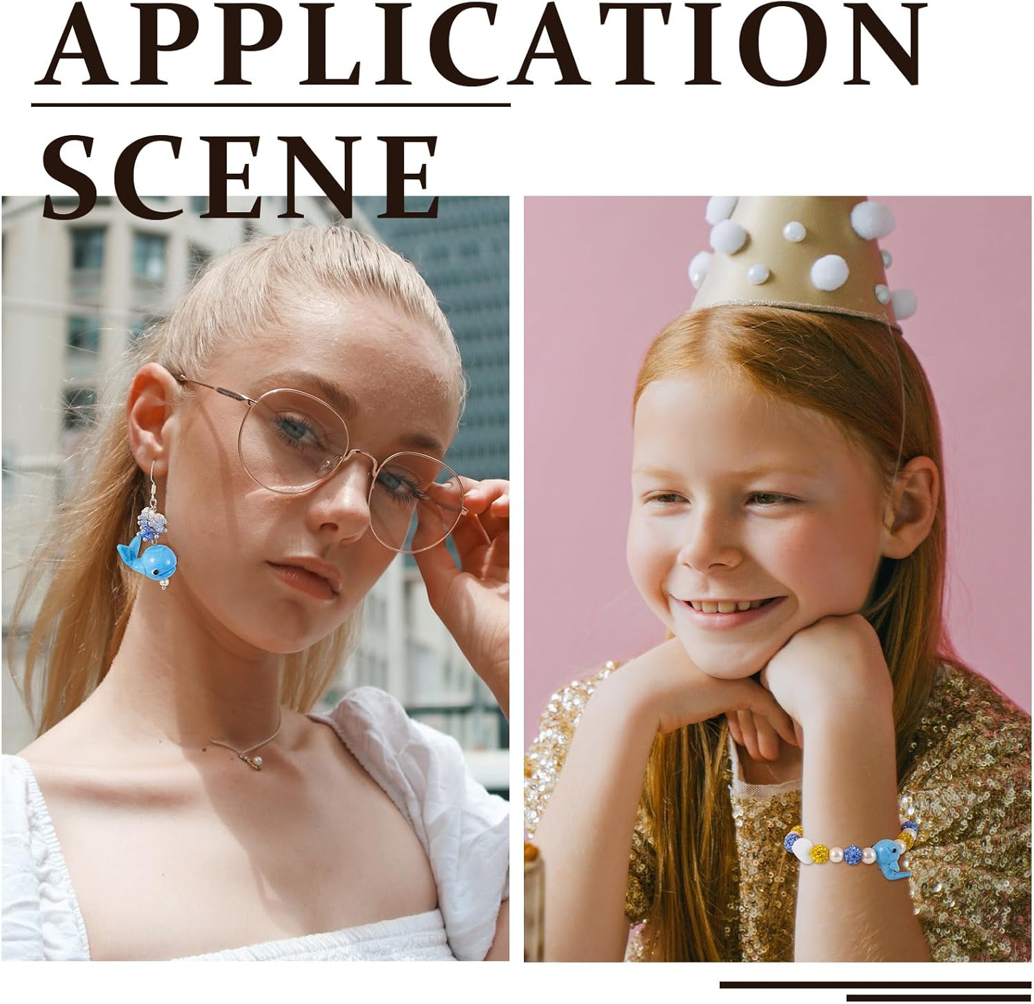 Pandahall 5Pcs Lampwork Whale Beads Handmade Blue Cute Cartoon Whale Fish Beads Glass Crystal Ocean Sea Animal Bead Loose Spacer Bead for DIY Bracelet Necklace Earring Jewelry Making - Image 4