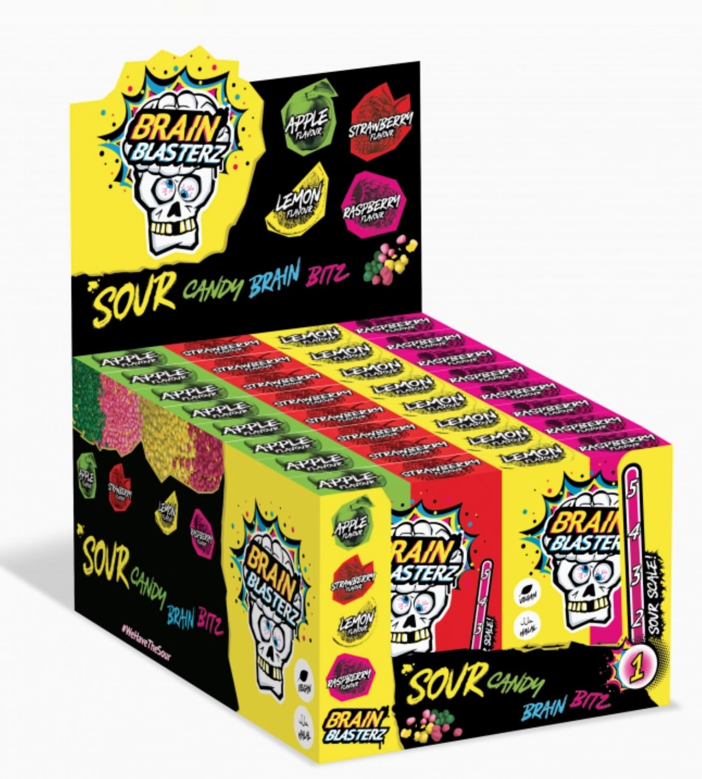 Brain Blasterz Brain Bitz, 16 x 1.6 oz Snack Packs