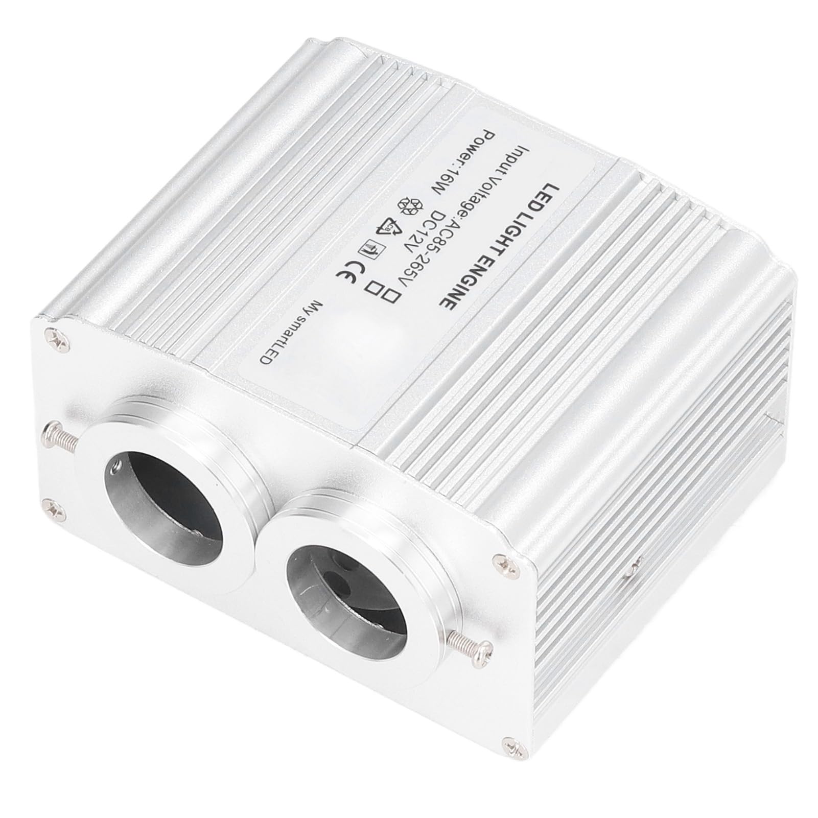 Luce a Fibra Ottica 16W RGBW con Telecomando, Illuminazione Decorativa a Doppia Testa per Casa Arte Tende Schermi Auto, Controllo Vocale Luci LED Effetto Lampeggiante