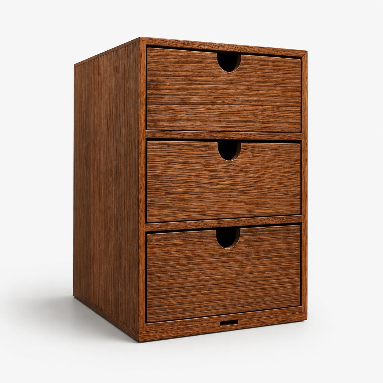 BESPORTBLE Wooden Multi Layer Storage Drawer Box with Semi Wood Multi-Layer Circle Pull Stackable Desktop Organizer for Home Office Bedroom Kitchen Vintage Style Drawers Neat Tabletop Arrangement