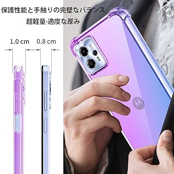 Amazon | Moto G13/G23 ケース クリア TPU 薄型 軽量