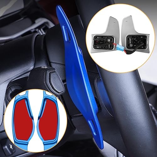 Miniatura 9 de Jaronx Compatible con BMW Paddle Shifter Extension 3'G205'G306' G317' G118' G14X3 G01X4 G02X5 G05X6 G06X7 G07Z4 G29 (serie G), paleta de volante de