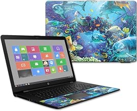 MightySkins Glossy Glitter Skin for HP 17t Laptop 17.3" (2017) - Ocean Friends | Protective, Durable High-Gloss Glitter Finish | Easy to Apply, Remove, and Change Styles | Made in The USA