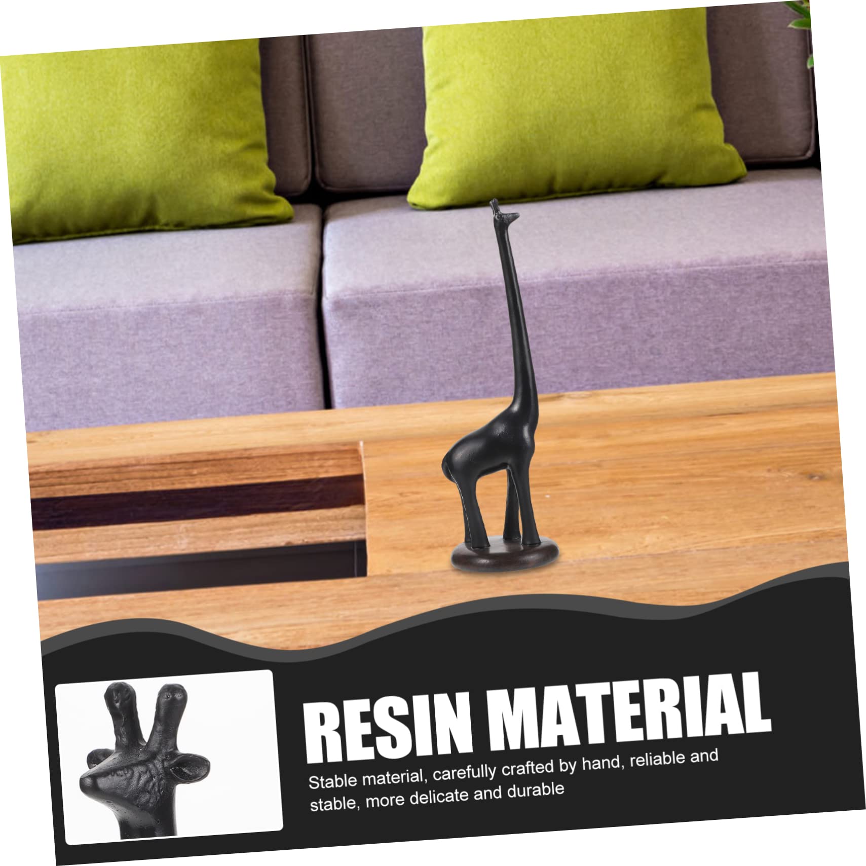 Ciieeo Portarrollos de Cocina Jirafa de Resina Sintética, Diseño Moderno y Estable, Fácil de Cambiar el Papel, Adecuado para Decoración del Hogar y Baño