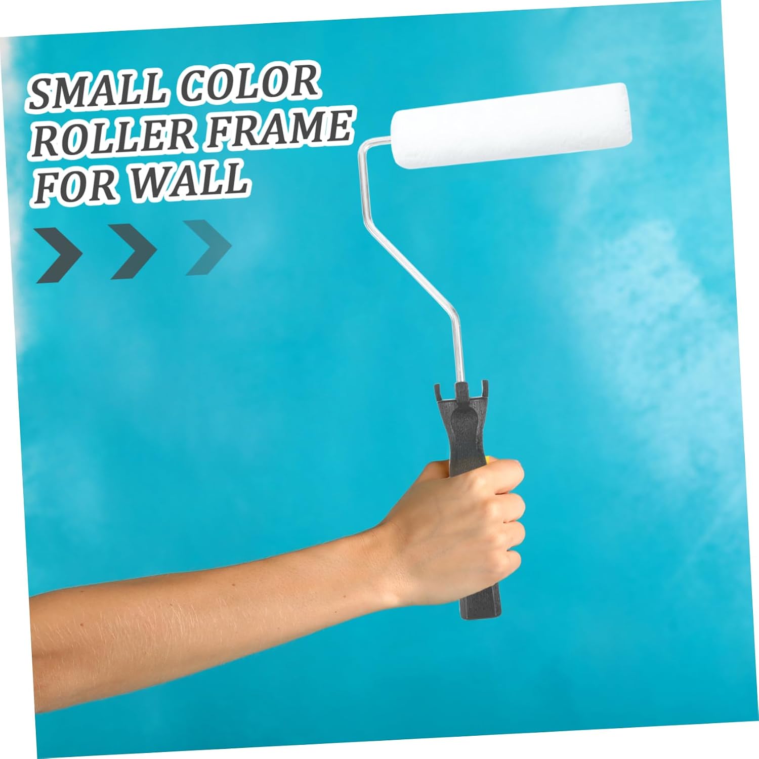 VILLCASE Paint Roller Holder Paint Roller Frame for Easy Wall Cabinet Furniture Painting Lightweight Ergonomic Design for Home Decoration