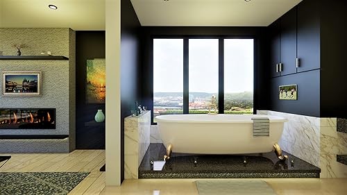 Miniatura 2 de Soulaca Espejo de baño de 22 pulgadas LED Smart TV impermeable IP65 sistema webOS con control de voz ATSC Wi-Fi electrónico y Bluetooth con Alexa