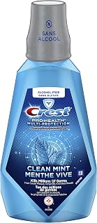 Crest Pro-Health Mouthwash, Multi-Protection Alcohol Free, Clean Mint, 1L