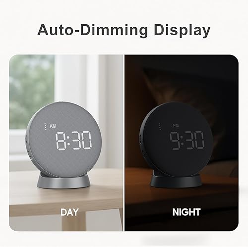 Miniatura 8 de REACHER Reloj despertador súper fuerte para personas que duermen pesadas, adultos y adolescentes, reloj despertador vibratorio para cama debajo de