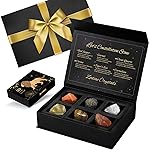 Leo Birthday Gifts for Women, Leo Crystals Birthstones Gifts Box Set with Gift Wrap Ribbon Bow Greeting Card - Zodiac Gifts Astrology Gifts Birthday Gifts for Her Mother Sister Best Friends