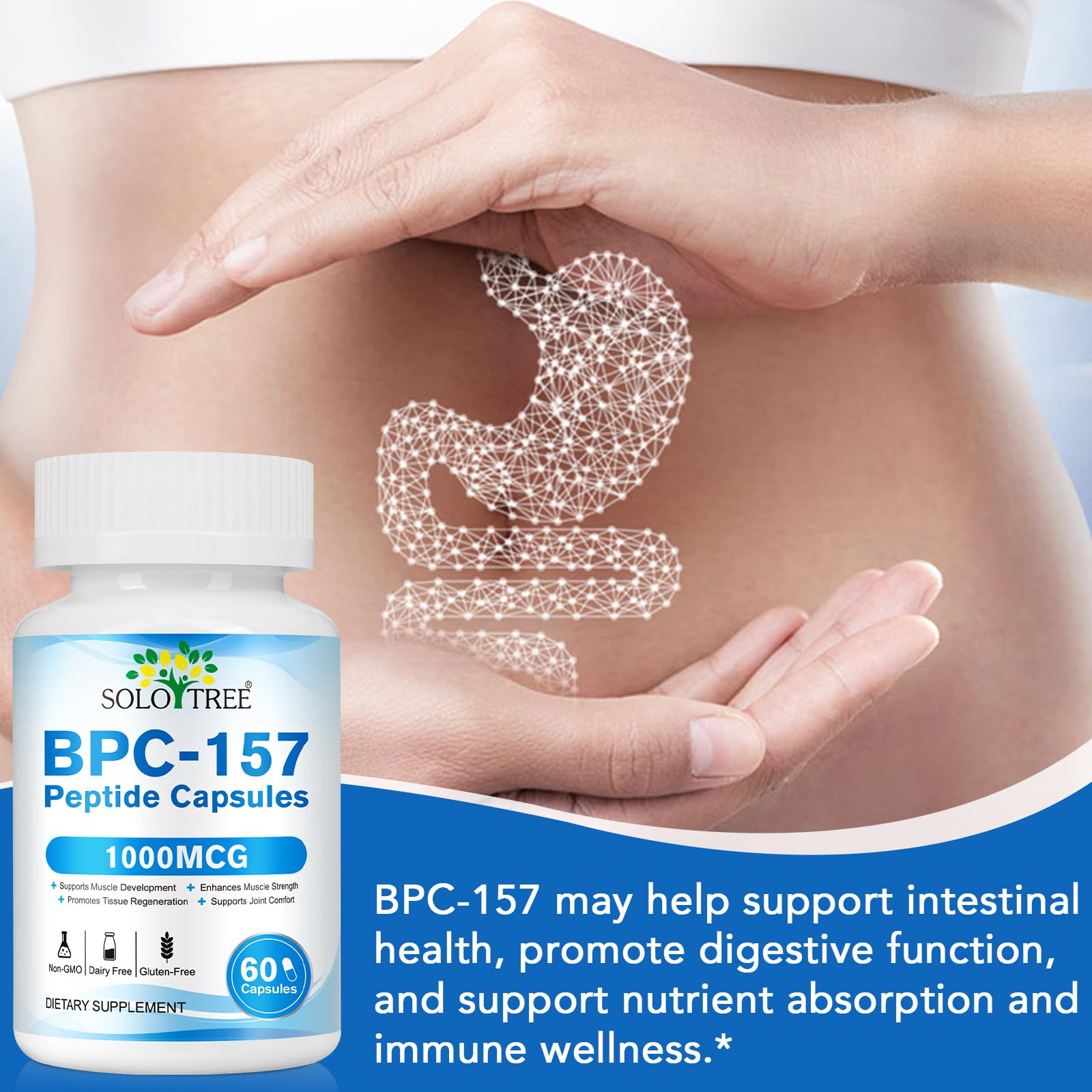 Cápsulas de Péptido BPC-157, Sin Gluten (1) : Amazon.es: Salud y cuidado  personal