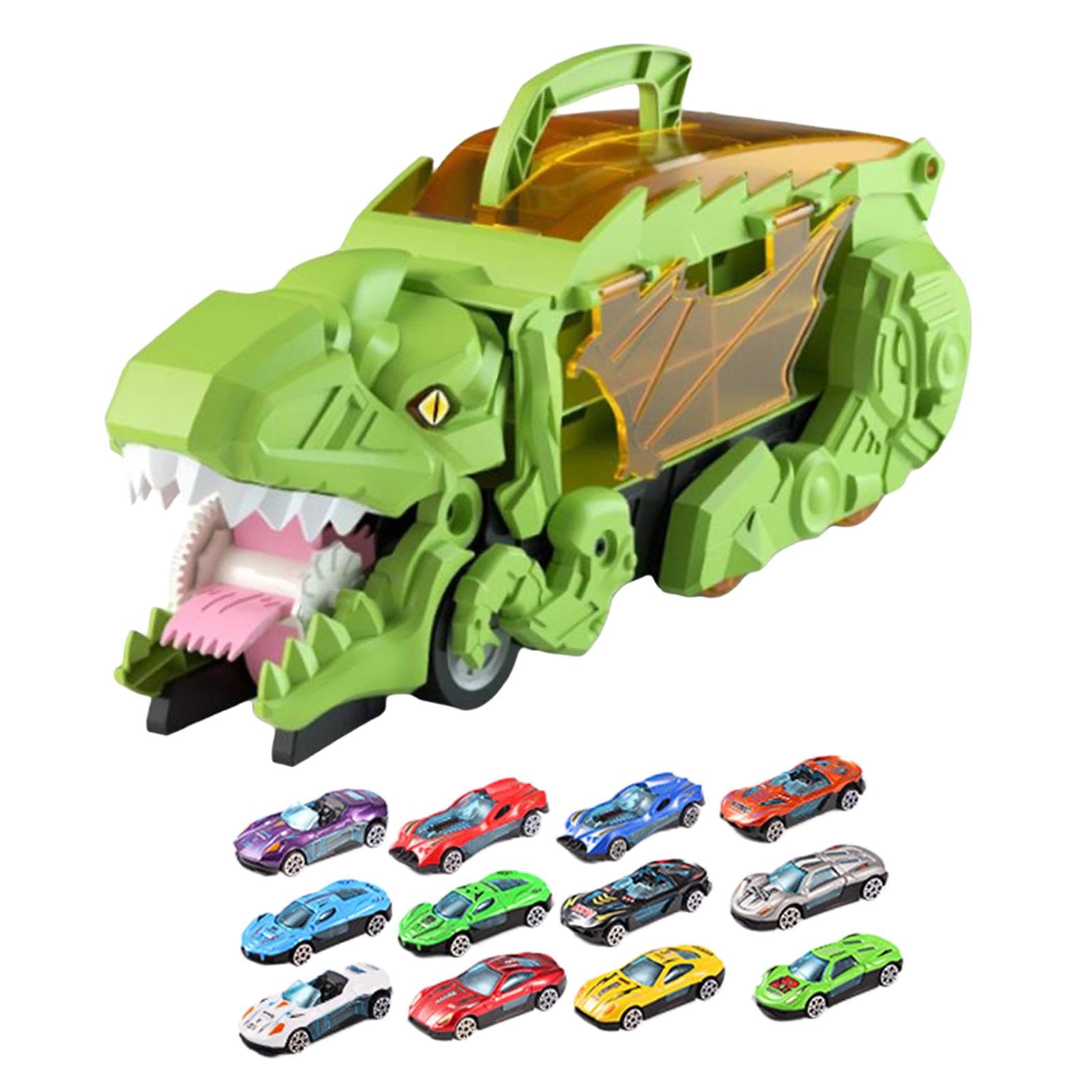 Amazon.co.jp: Yotijay 車を食べる恐竜のおもちゃのトラックを
