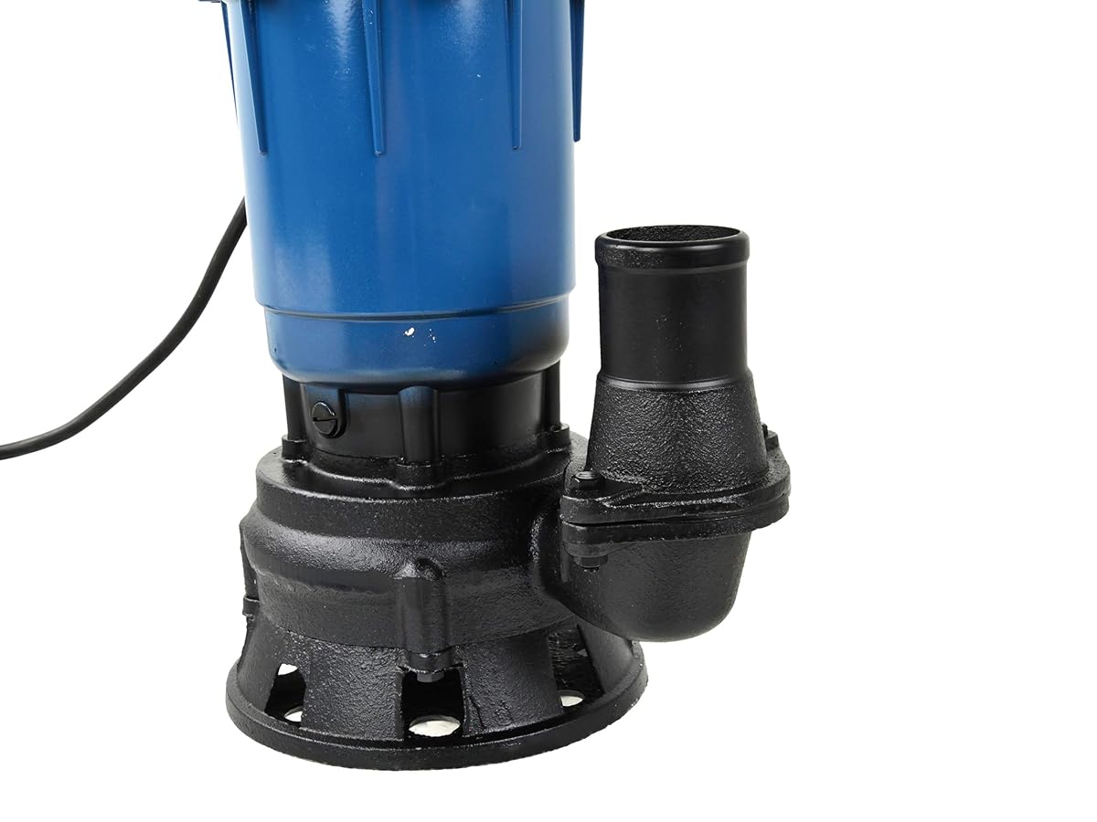 Pompa do brudnej wody – pompa zanurzeniowa z kruszarką, korpus z żeliwa – pompa zanurzeniowa WQD 10-8-0,55-550W, 17 000L/h, Maks. 8m