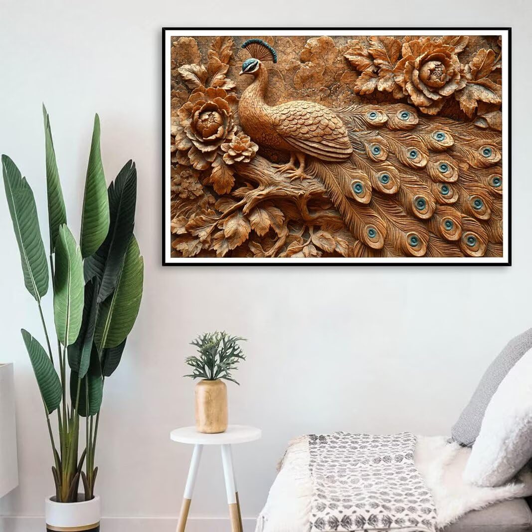 Puzzle 2000 Pezzi, Puzzle Pavone, Misura: 100x71cm, Regalo Donna/Uomo -8721