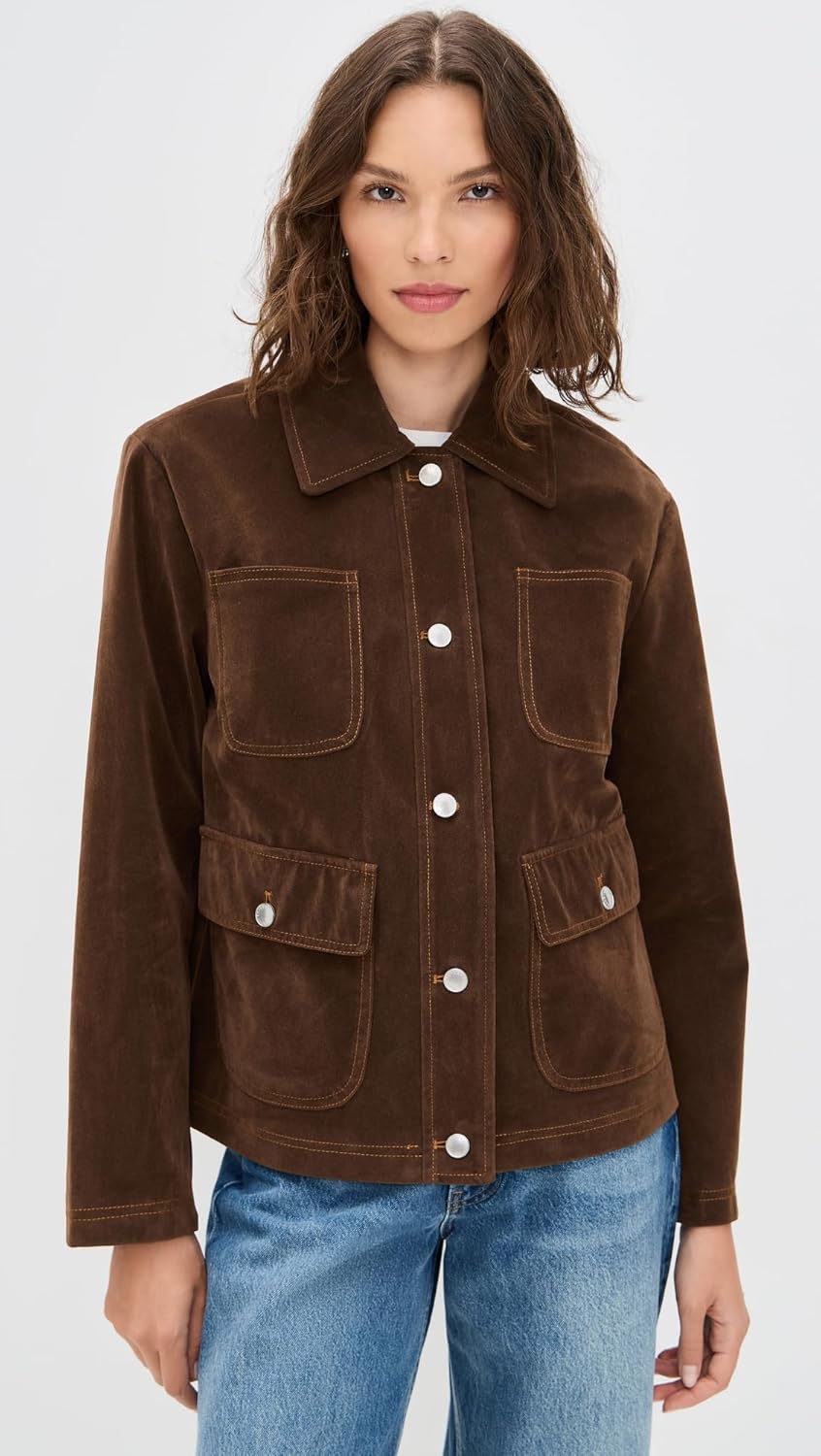 Avec Les Filles Womens Cropped Barn Jacket - Image 2