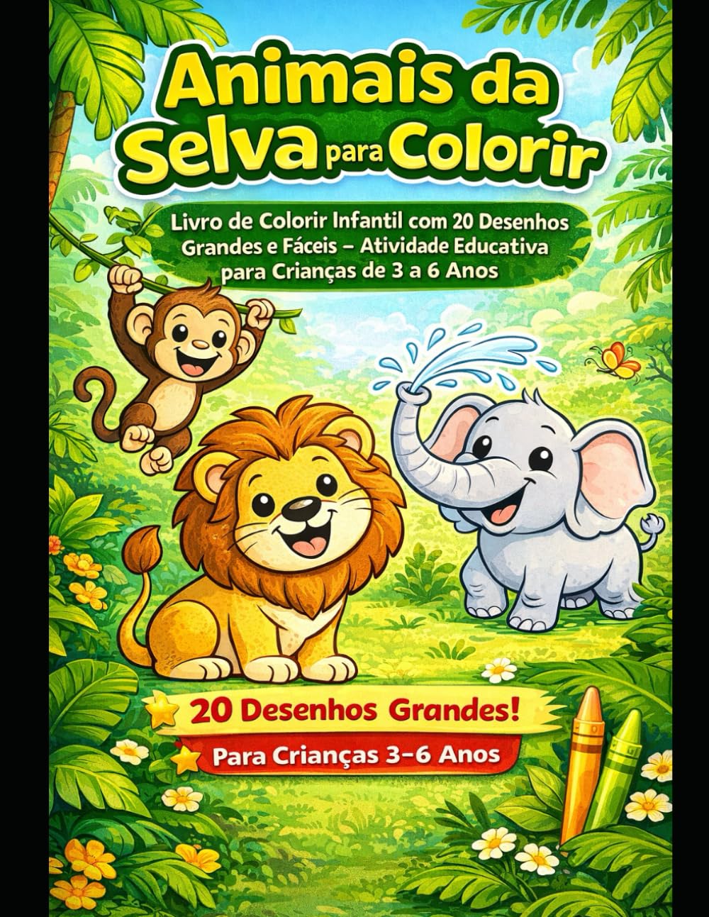 Animais da Selva para colorir