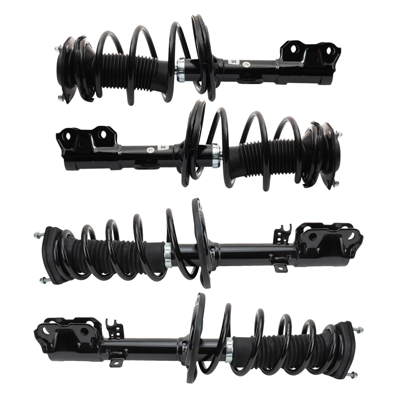 TRQ Front and Rear Strut & Spring Assembly Set Compatible with 2013-2018 Toyota Avalon