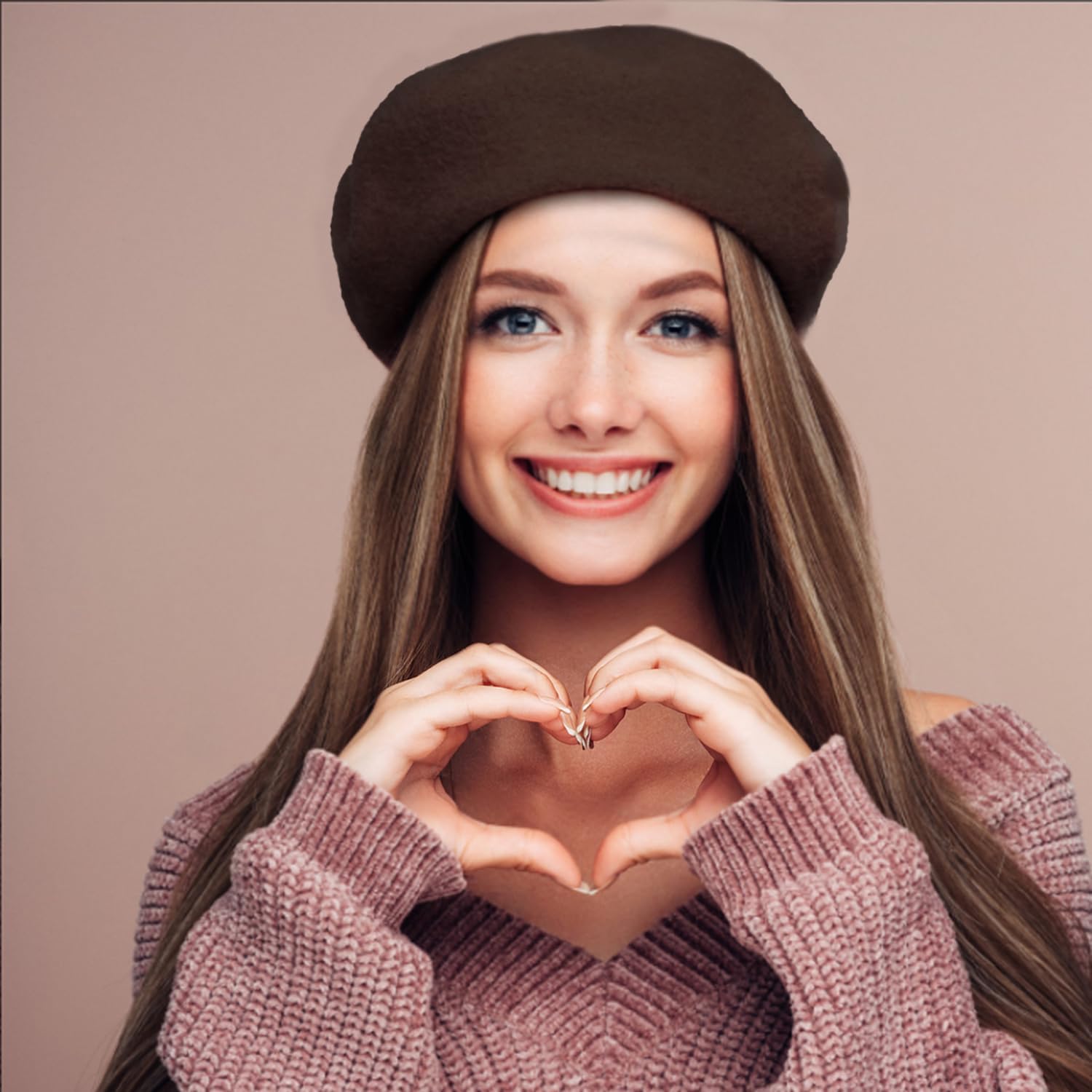 Jolbndcv 6PCS Beret, French Beanie, Outdoor, Winter, Fashion Lady Hat - Image 5