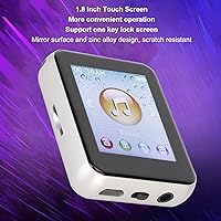 Vista 3 de Reproductor MP3 8G con Bluetooth, reproductor MP3 de 1.8 pulgadas con podómetro y altavoz, reproductor de música digital de alta fidelidad portátil