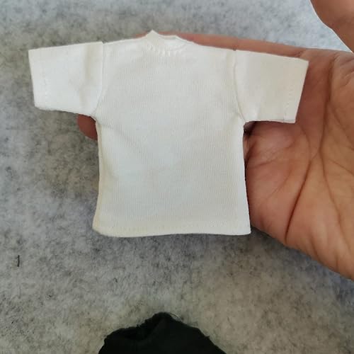 Miniatura 7 de Ropa de figura a escala 112, ropa masculina, camiseta, pantalones, pantalones, ropa para figura de acción masculina de 6 pulgadas, muñeca corporal