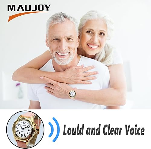 Vista 6 de Talking Watch, Loud Clear Voice for Elderly Blind or Visually Impaired, Speaks The Time, Date or Alarm Time