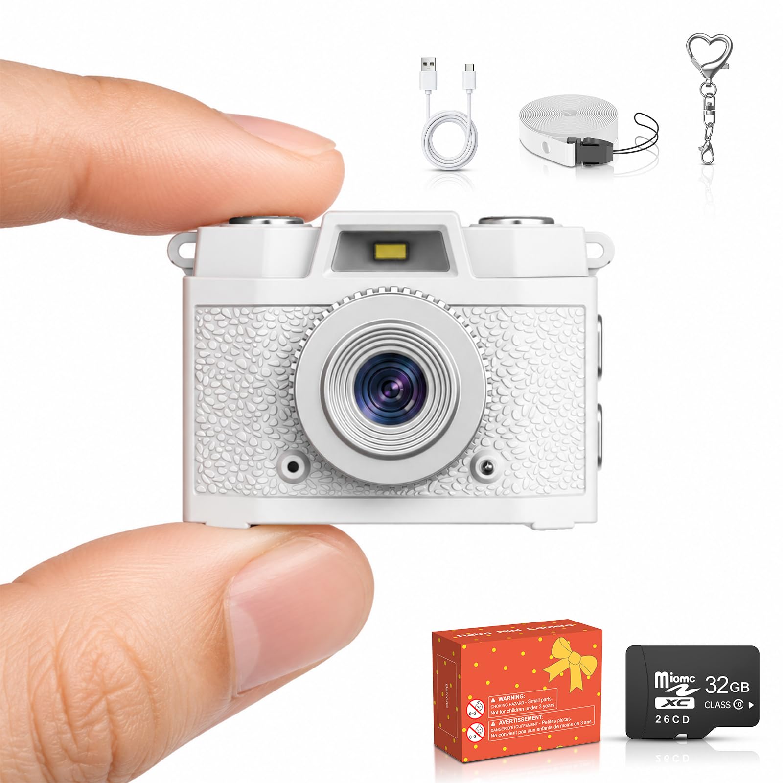 Photo 1 of HUTACT Mini Keychain Camera with 32GB Card