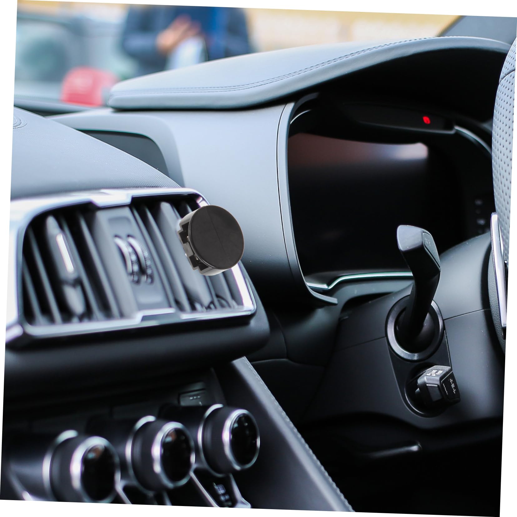 TOPBATHY Clip per Profumatore Auto in Plastico Nero Fermo Saldo Design Semplice e Texture Fine Accessori Interni Auto per Vacanze Estive