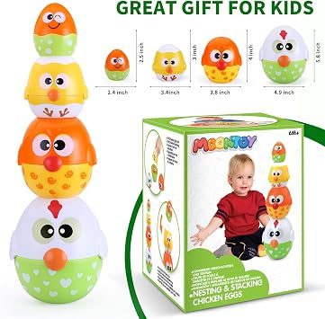 MOONTOY Eggs Toy Toddler Learning Toys