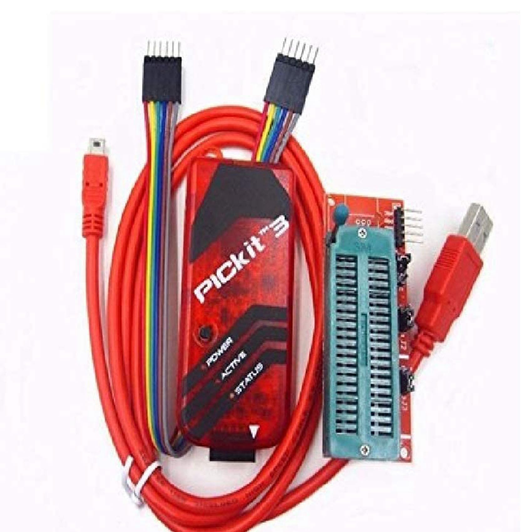 4X PICKIT3 Programmer + PIC ICD2 PIC Kit 2/3 Programmierung Adapter Universal Programmierer Sitz FZ0508